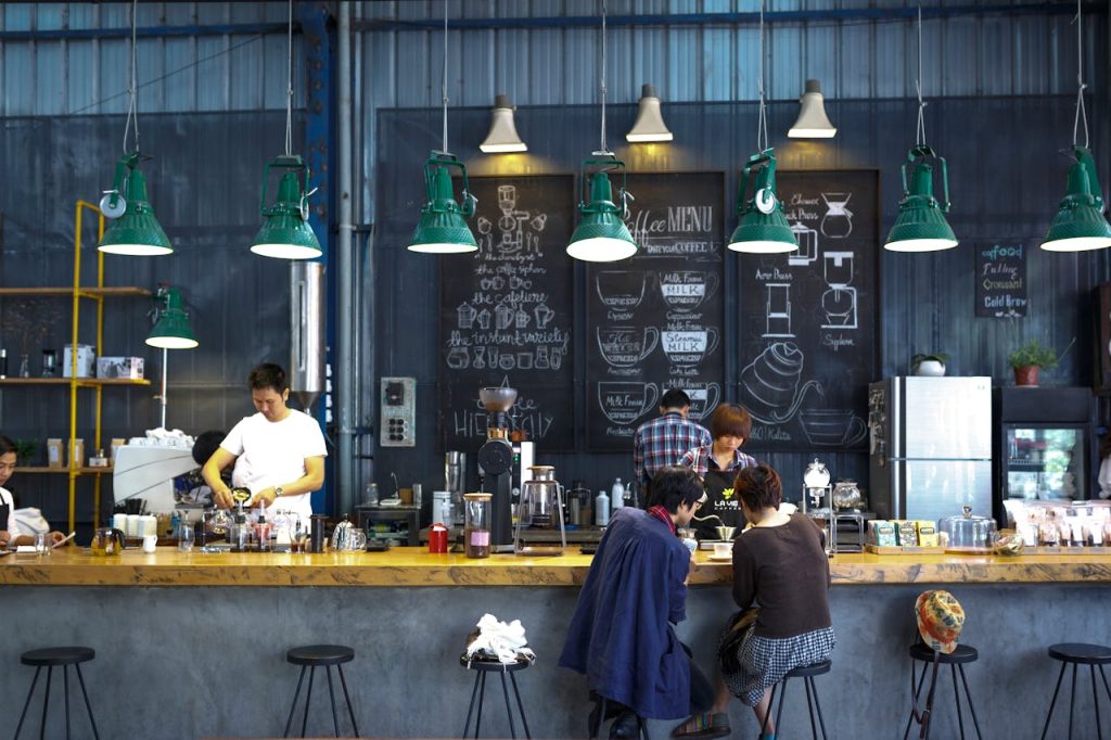 Cafe industrial. Sumber: pexels.com