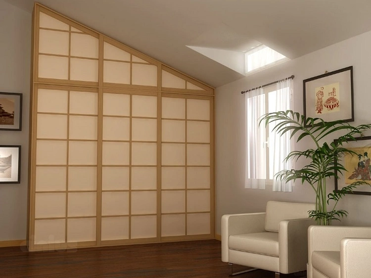 Partisi bernuansa interior Jepang, Sumber: idfdesign.com