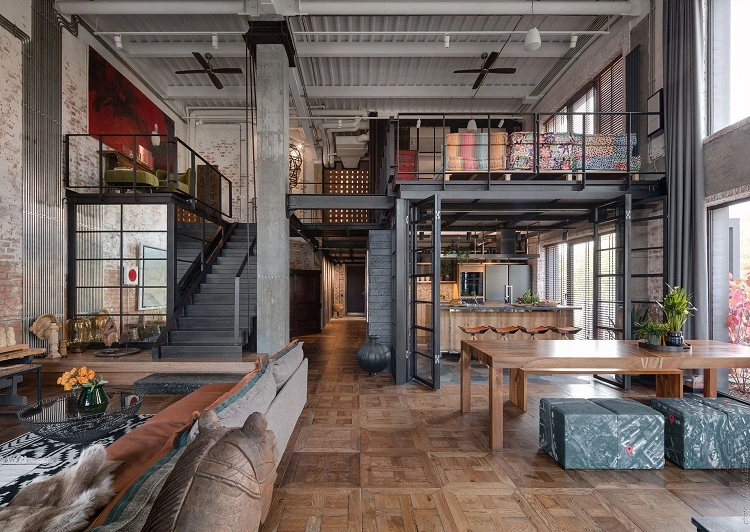 Interior industrial yang maskulin, Sumber: craftandconcept.ch